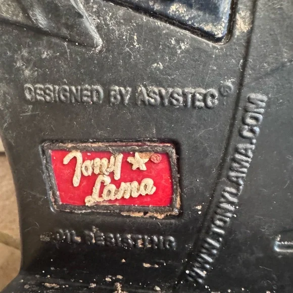 TONY LAMA HENRICK Brown Embroidered Boots Men’s Leather Round Toe SZ 9D Western - Picture 9 of 17